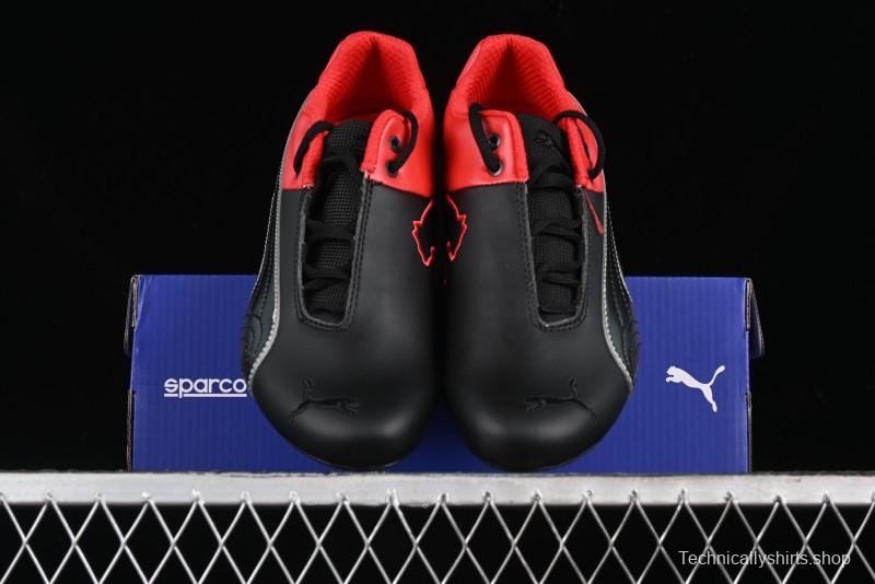 Puma Sparco Future Round Toe Lace-Up Low-Top Lifestyle Casual Shoes in Leather and Fabric - 307889-03