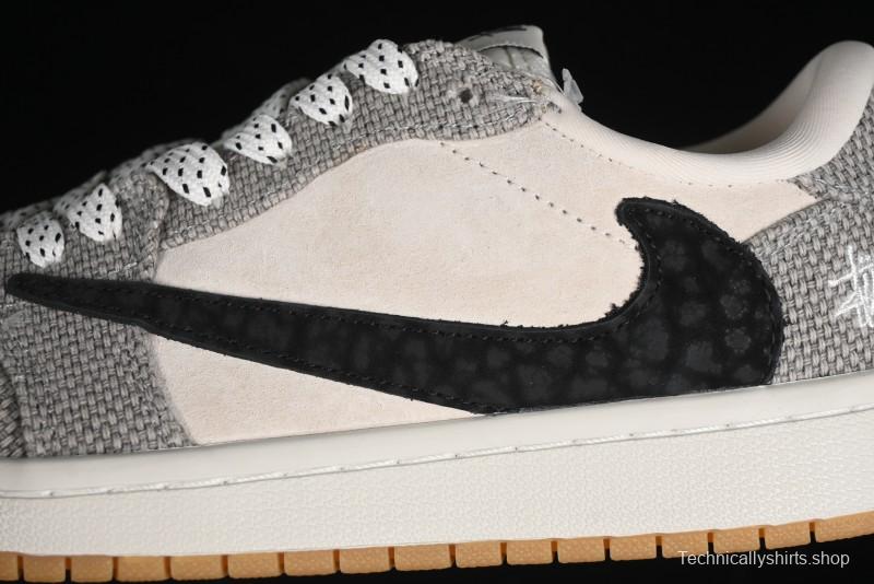 Nike Travis Scott x Fragment Design x Air Jordan 1 Low OG SP AJ1 Sneakers - JH6089-006