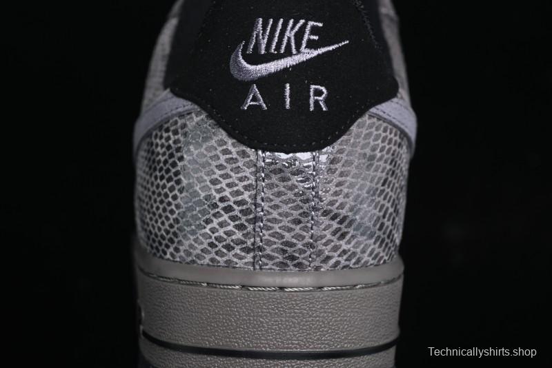 Nike Air Force 1 '07 Low Snake Year Themed Low-Top Casual Sneakers - HF2898-001