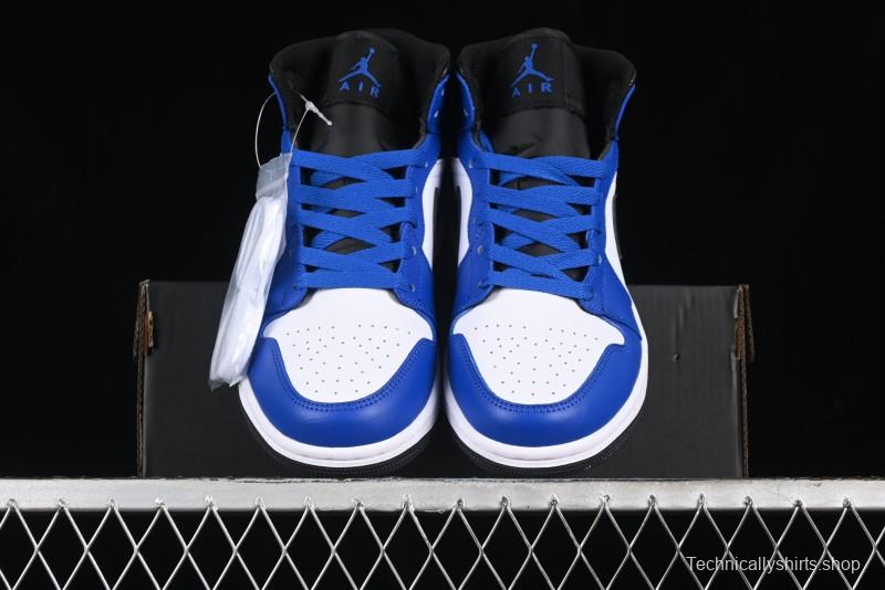 Nike Air Jordan 1 Mid AJ1 Basketball Shoes White Blue - DQ8423-402