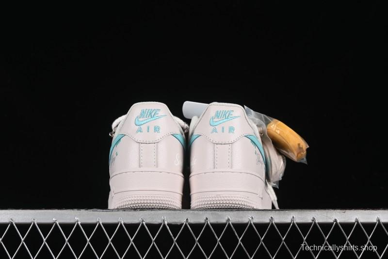 Nike Air Force 1'07 Low "Keep Smile" Casual Lace-Up Sneakers - DZ1328-112