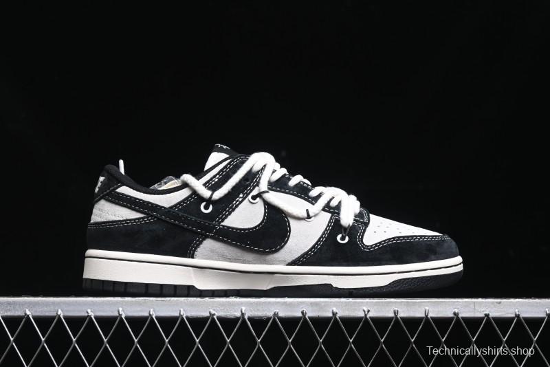 Nike SB Dunk Low Stussy Collaboration - Anniversary High-End Customized Low-Top Casual Skate Shoes - YX5066-209