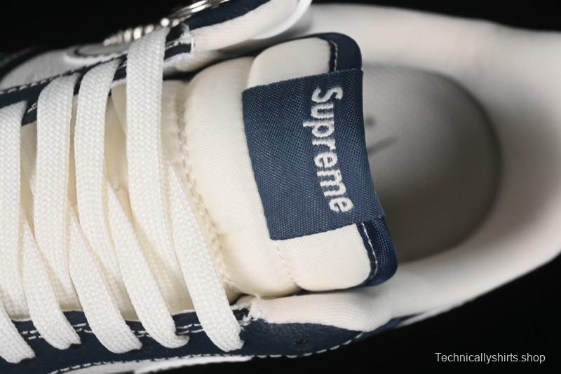 Nike Air Force 1 '07 Low Supreme Casual Sneakers in White-Blue Shadow - KK1988-009