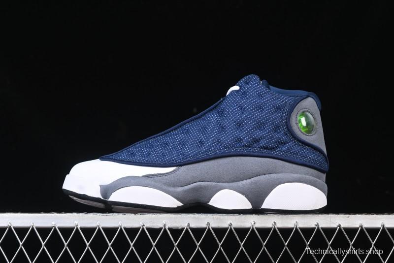 Nike Air Jordan 13 Retro Basketball Shoes with Original 3D Holographic Cat Eye and Carbon Fiber - 414571-404