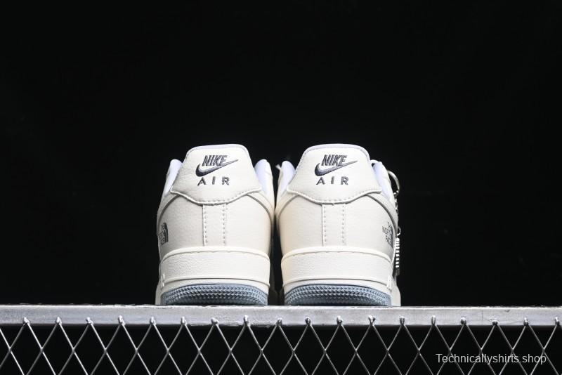Nike Air Force 1 '07 Low The North Face Collaboration - Beige Grey Sole Low-Top Casual Sneakers - DF0188-014