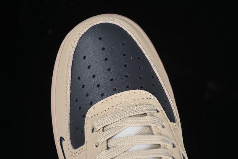 Nike Air Force 1 '07 Low Stussy Collaboration Grey Fog Swoosh Low-Top Casual Sneakers - KK1988-033