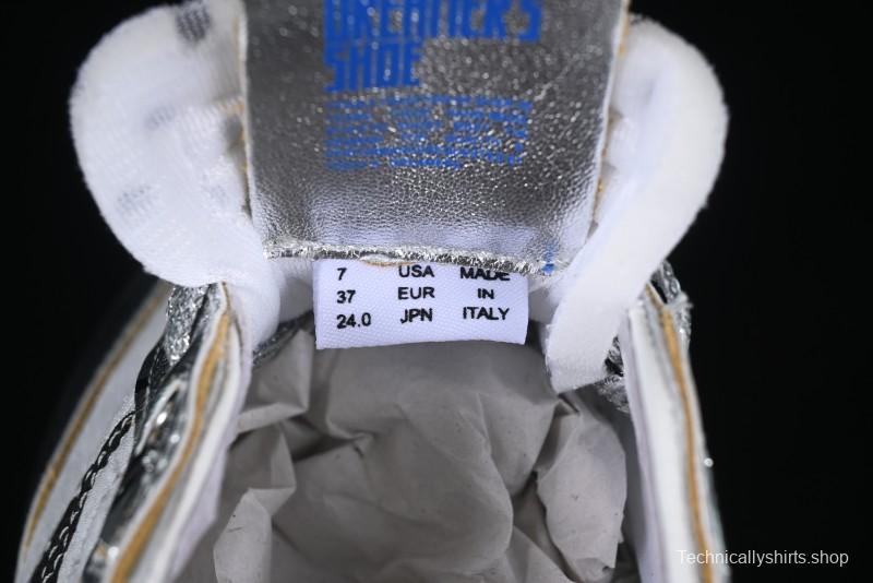 Golden Goose Marathon Silver Comfortable Low-Top Lifestyle Sneakers - X.E5