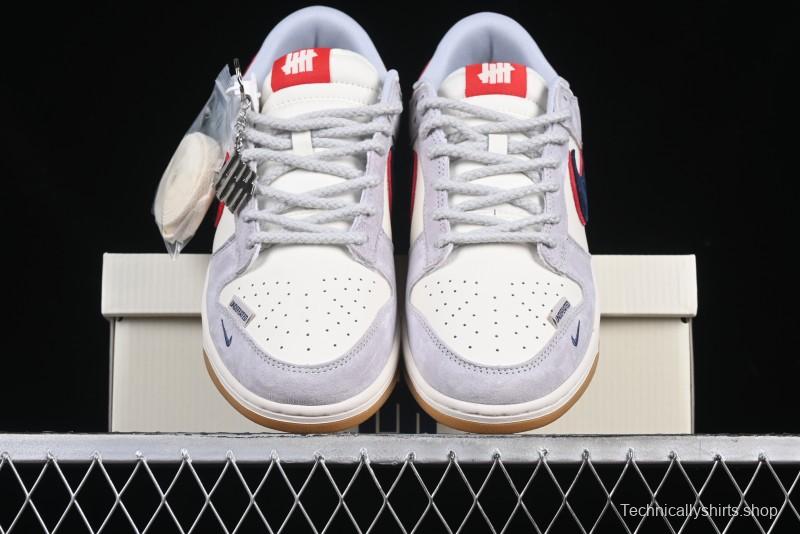 Nike SB Dunk Low UN Collaboration Anniversary Edition Custom Lifestyle Sneakers with Black Swoosh and Gum Sole - DM6868-032