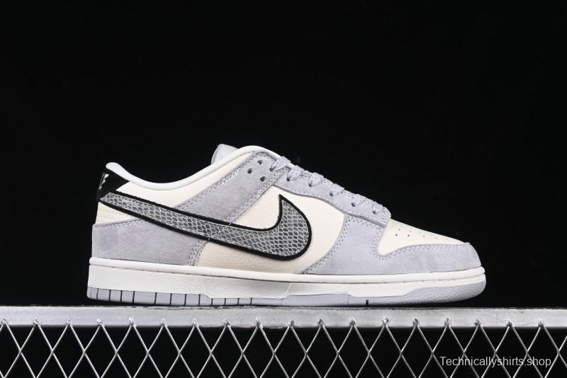 Nike SB Dunk Low The North Face Year of the Snake Grey White Grey Swoosh Anniversary Custom Low-Top Casual Skate Shoes - KK1333-019