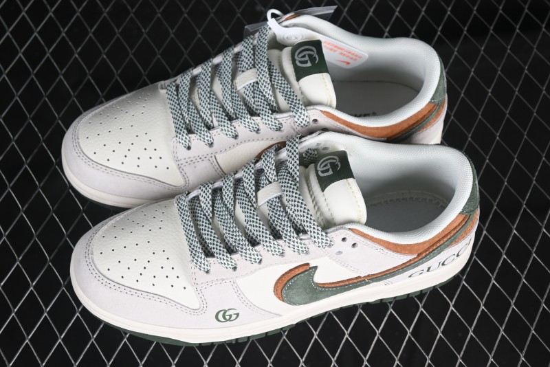 Nike SB Dunk Low Gucci Collaboration Anniversary High-End Custom Low-Top Casual Sneakers - DM6868-026