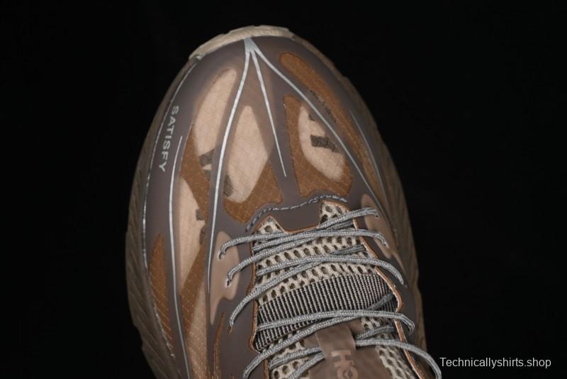 HOKA ONE ONE Satisfy Running Mafate Trail Low-Cut Cushioned Outdoor Hiking Shoes - 1157050 RBBR