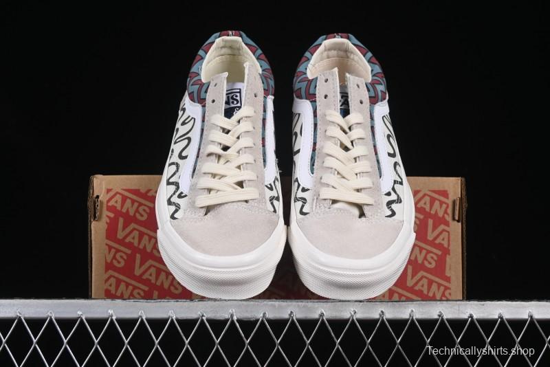 Vans Parra x Otw By Vans Low-Top Casual Skate Shoes with Surrealist Pop Art Design - VN0A3WKT4QA