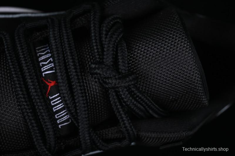 Nike Air Jordan 11 Low Bred Basketball Shoes with Patent Leather and Carbon Fiber - FV5104-006