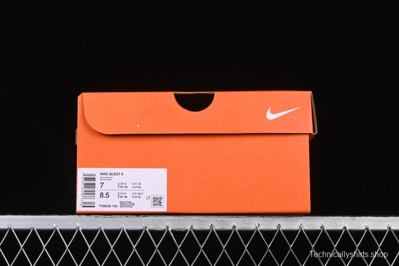 Nike Quest 6 Extreme Series Cushioned Lightweight Running Shoes - FD6033-100