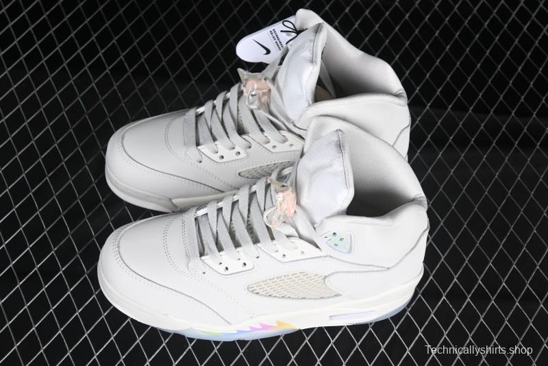 Nike Air Jordan 5 Retro Light Orewood Brown Snake Year Limited Basketball Shoes - HF3183-001