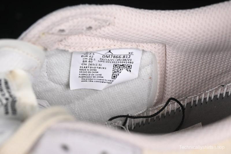 Nike Travis Scott x Air Jordan 1 Low OG AJ1 Reverse Swoosh Collaboration Sneakers - DM7866-812