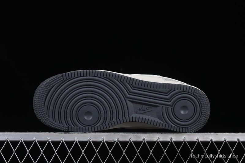 Nike Air Force 1 '07 Low Gucci Collaboration Smoke Gray Drawstring Casual Sneakers - SJ1198-105