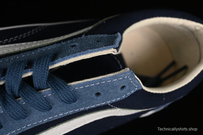 Vans Sk8-Mid Reissue 83 High-End Blue Suede Retro Skate Shoes - VN000CQDDWR