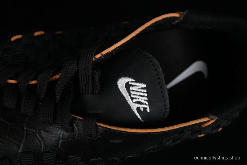 Nike Air Footscape Woven Asymmetrical Woven Slip-Resistant Low-Top Lifestyle Sneakers - FQ8129-010