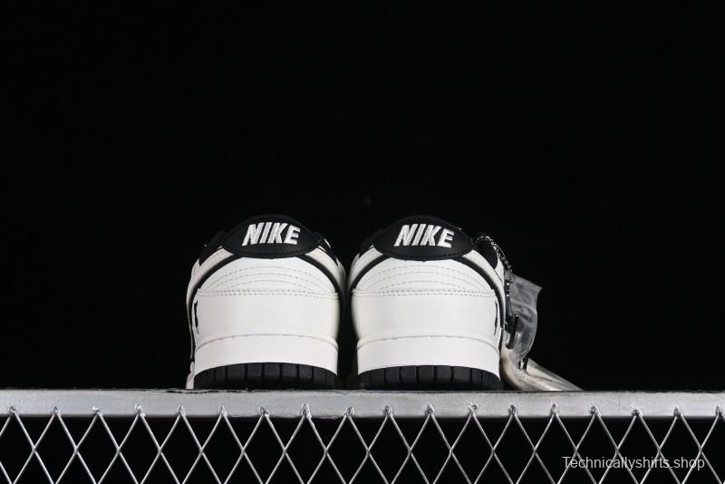 Nike SB Dunk Low LV Collaboration - Beige Black Violent Bear Anniversary High-End Custom Low-Top Casual Skate Shoes - SJ2068-239