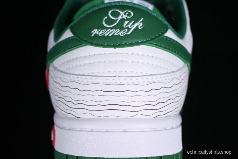 Supreme x Nike Dunk Low SB Skate Shoes with Zoom Air Cushion - XD6188-033