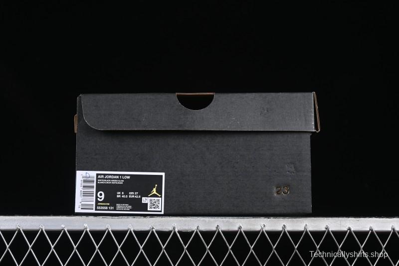 Nike Air Jordan 1 Low AJ1 Black White Panda Low Top Lifestyle Basketball Shoes - 553558-131