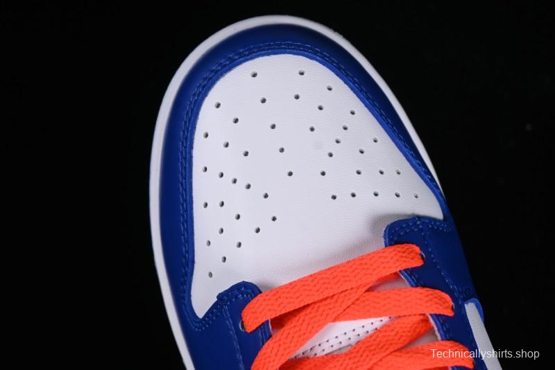 Nike Dunk Low SB Casual Skate Shoes in White Blue Red - CW1590-104
