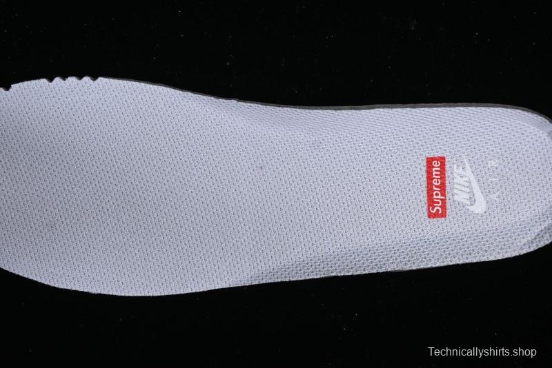 Nike Supreme x Air Force 1 '07 Low White Red Collaboration Casual Sneakers - CU9225-101