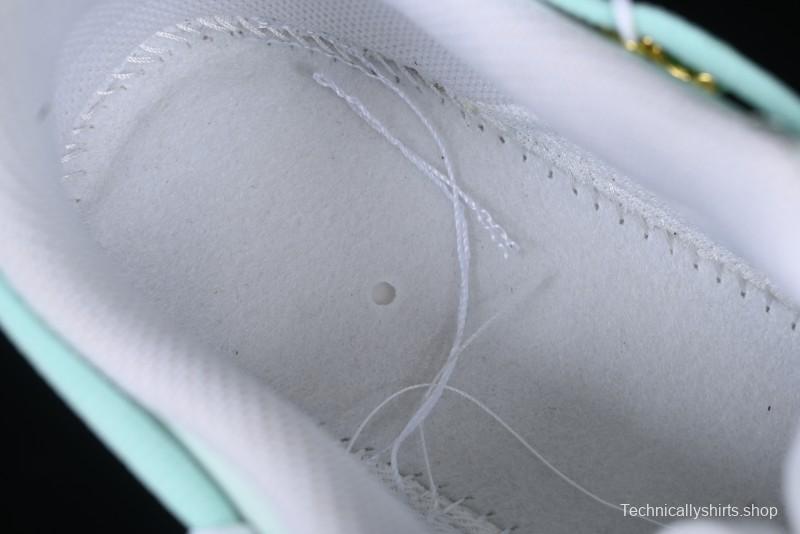 Nike Air Force 1 '07 Low Gold-Inlaid Jade Casual Sneakers with Strap - XV7981-476