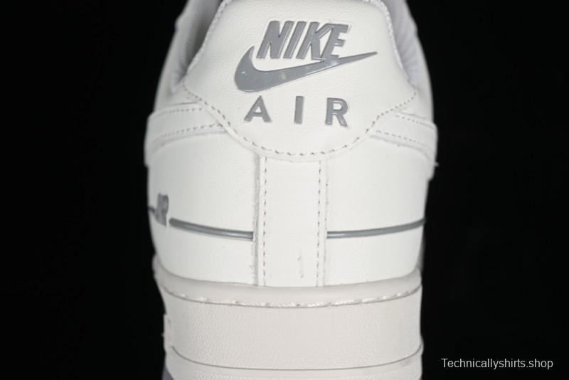 Nike Air Force 1 '07 Low Casual Sneakers with 3M Reflective Details and Full-Length Air Cushion - CJ1379-603