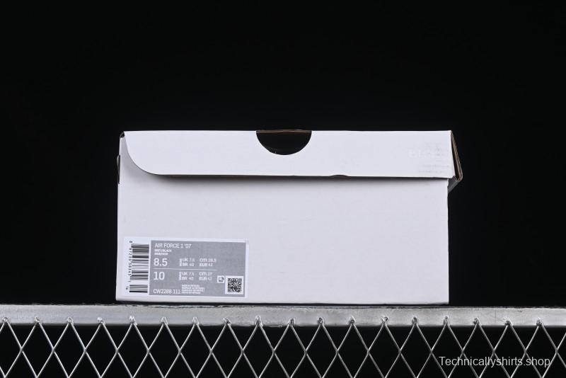 Nike Air Force 1 '07 Low Shadow Knight Grey White Black Casual Sneakers - CW2288-111