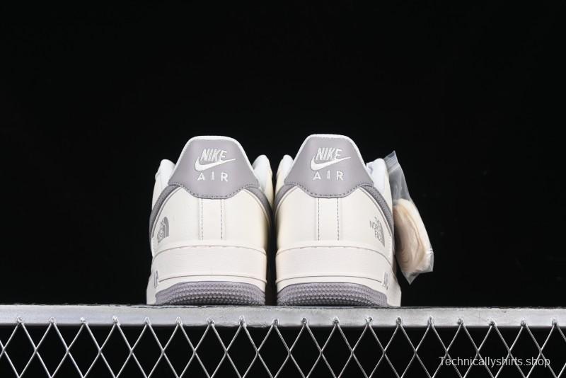 Nike Air Force 1 '07 Low The North Face Collaboration Beige Grey Red Label Casual Sneakers - BB7518-009