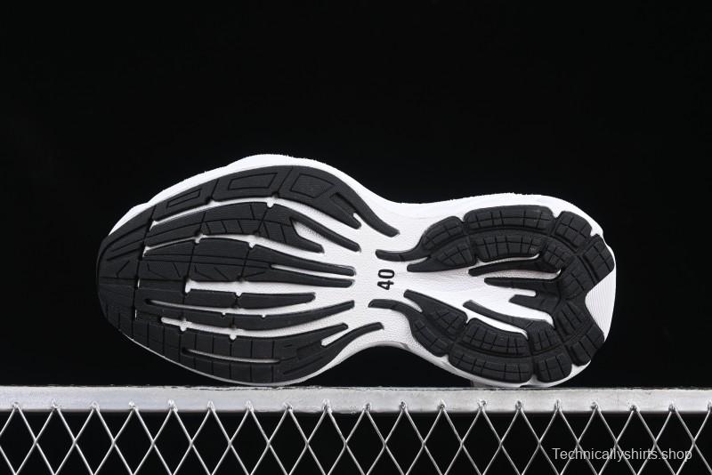 Balenciaga Monday Leather Round Toe Lace-Up Low-Top Lifestyle Sneakers - WDTSC9110