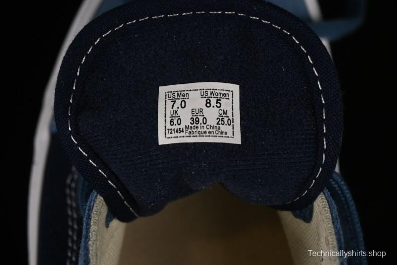 Vans Sk8-Mid Reissue 83 High-End Blue Suede Retro Skate Shoes - VN000CQDDWR