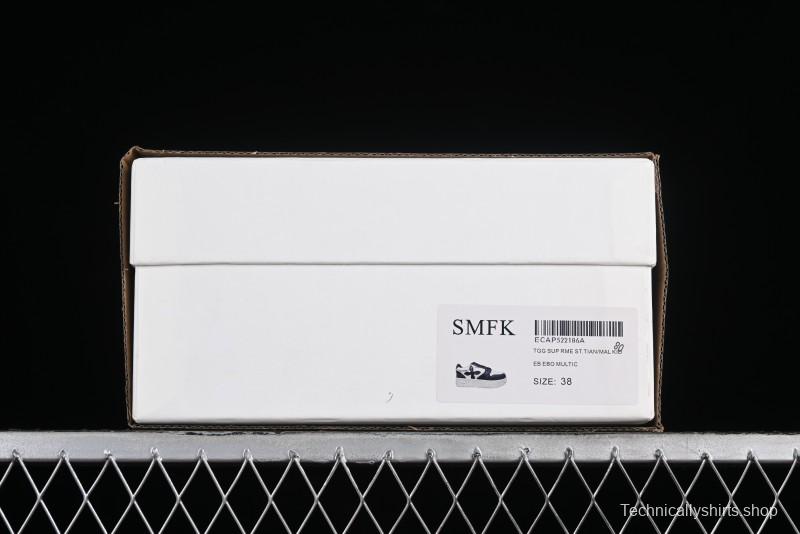SMFK Comfortable Chunky Sole White Sneakers - T.D4