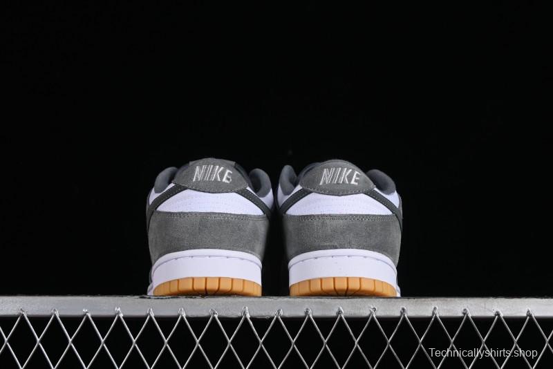 Nike Dunk Low SB Grey Gum Retro Skate Shoes with Suede Overlays - FV0389-100