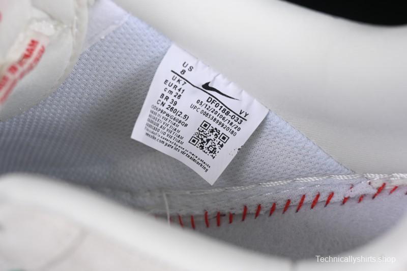 Nike Air Force 1 '07 Low CDG Play Collaboration Green Swoosh Low-Top Casual Sneakers - DF0188-033