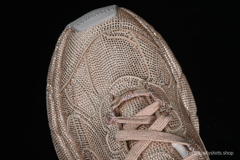 Balenciaga Phantom Sneaker Champagne Gold Full Diamond Trend Running Shoes - W3XL59645