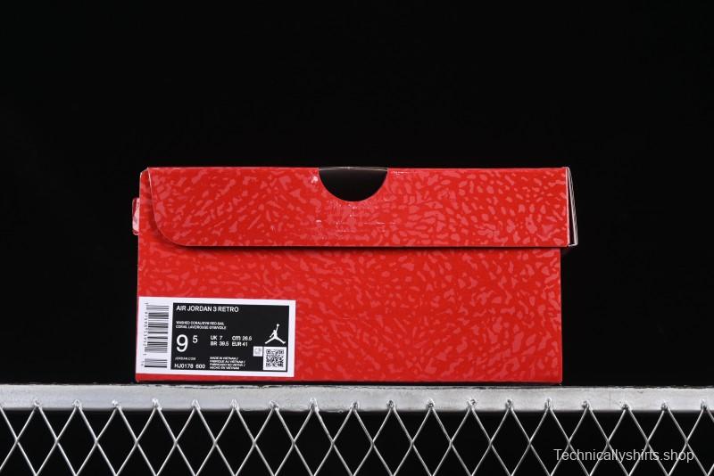 Nike Air Jordan 3 Retro Valentine's Day Limited Edition Sneakers - HJ0178-600