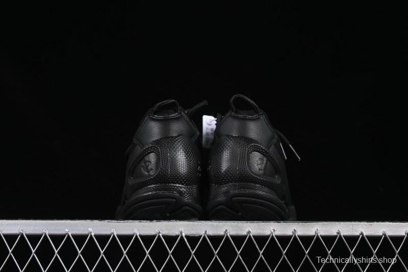 Men's All-Black Premium Leather Sneakers – Sleek & Versatile Design