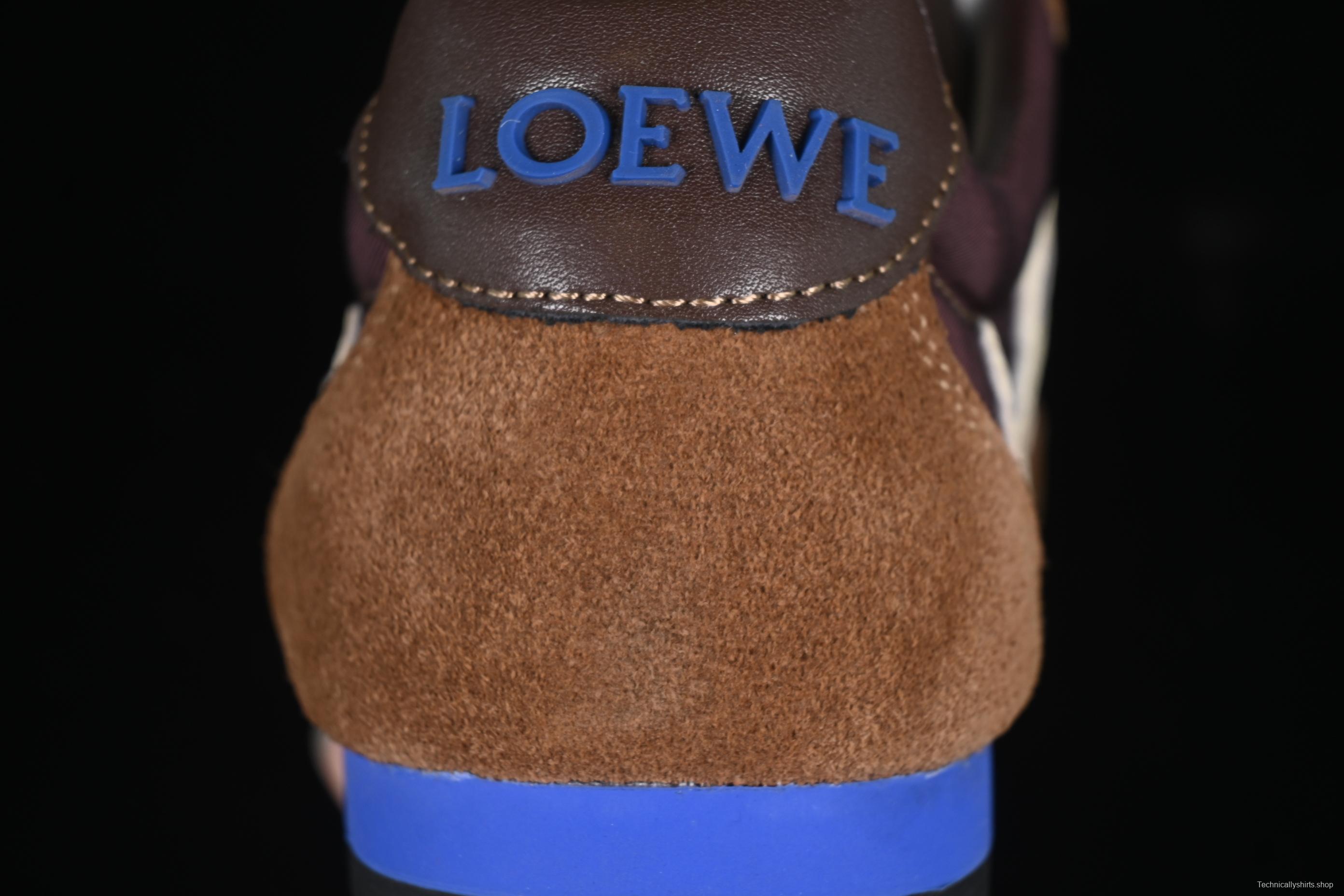 Loewe Ballet Runner 2.0 Sneakers Retro Style Casual Training Shoes - BROWN
