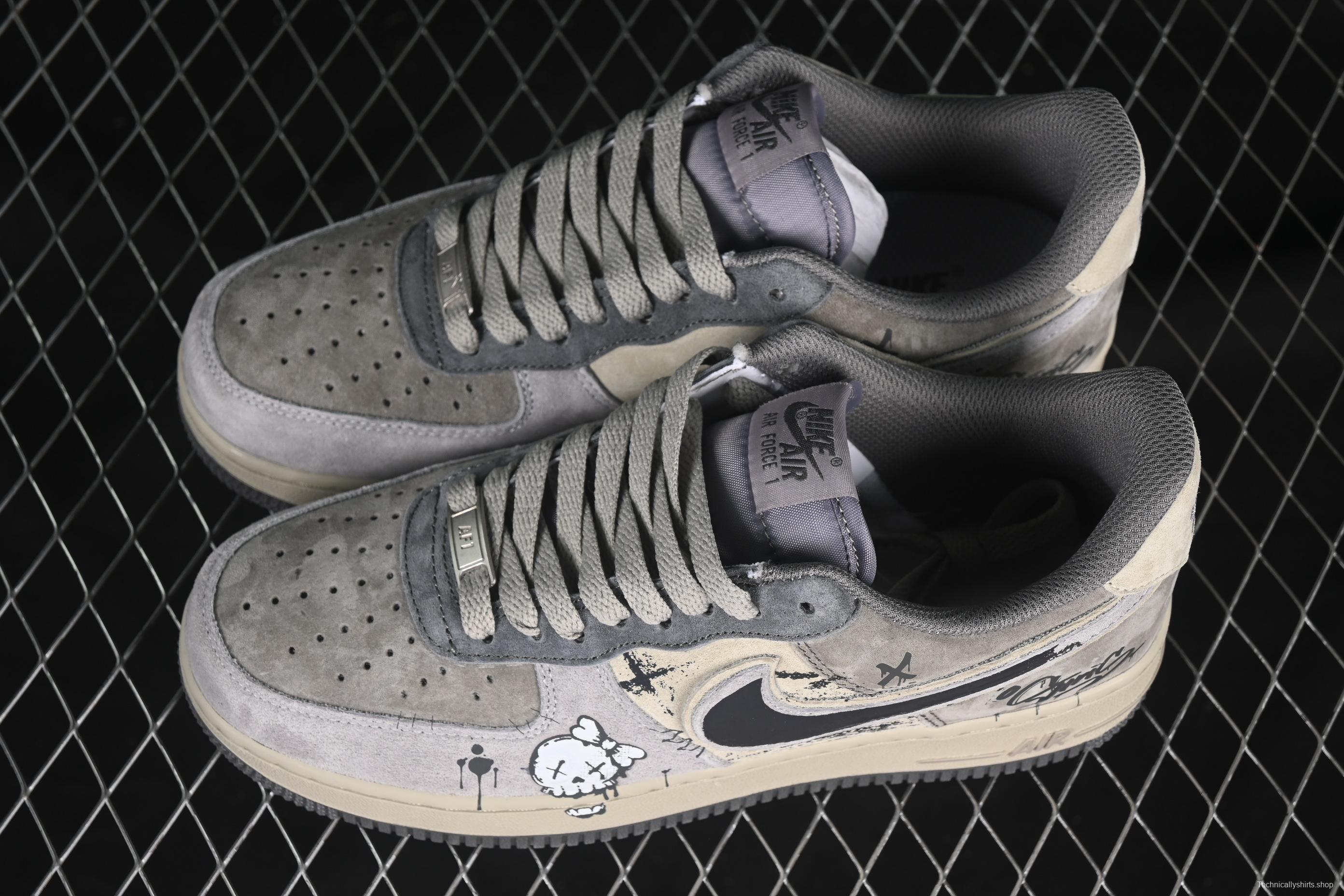 Nike Air Force 1'07 Low Dark Skull Casual Sneakers - YD2425-660