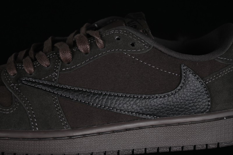 Nike Travis Scott x Air Jordan 1 Low OG AJ1 Reverse Swoosh Sneakers - DM7866-202