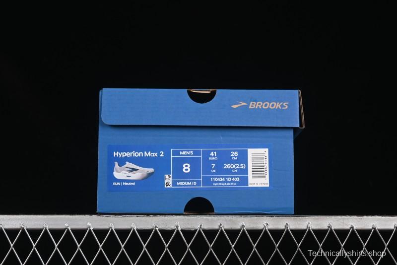 Brooks Hyperion Max 2 Cushioned Racing Marathon Running Shoes - 1104341D403