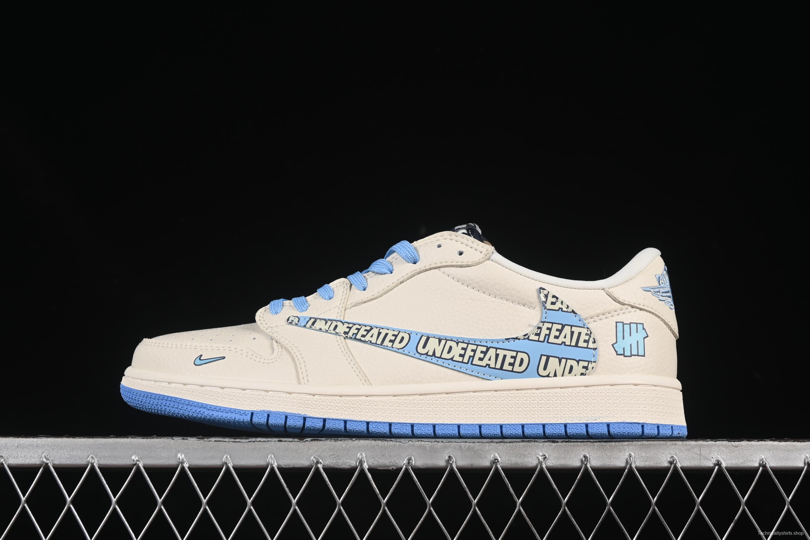 Nike Travis Scott x Fragment Design x Air Jordan 1 Low OG SP AJ1 UN Collaboration Sneakers - LD2025-013