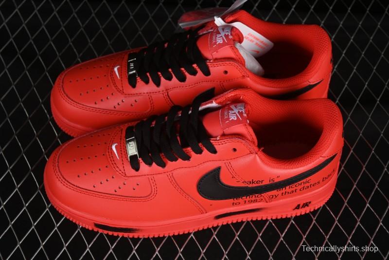 Nike Air Force 1'07 Low Watermelon Red Casual Sneakers with Full-Length Air Cushion - FD7039-600