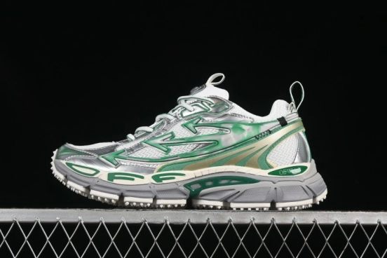 Off-White Be Right Tie-Dye Green Low-Top Lifestyle Casual Shoes - X.E5