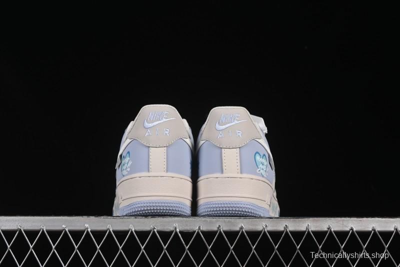 Nike Air Force 1'07 Low "Blue Star Love" 520 Series Limited Edition Casual Sneakers - DB3301-991