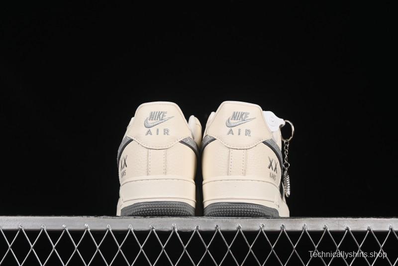 Nike Air Force 1'07 Low Kaws Collaboration Beige Grey Casual Sneakers - KK1988-078