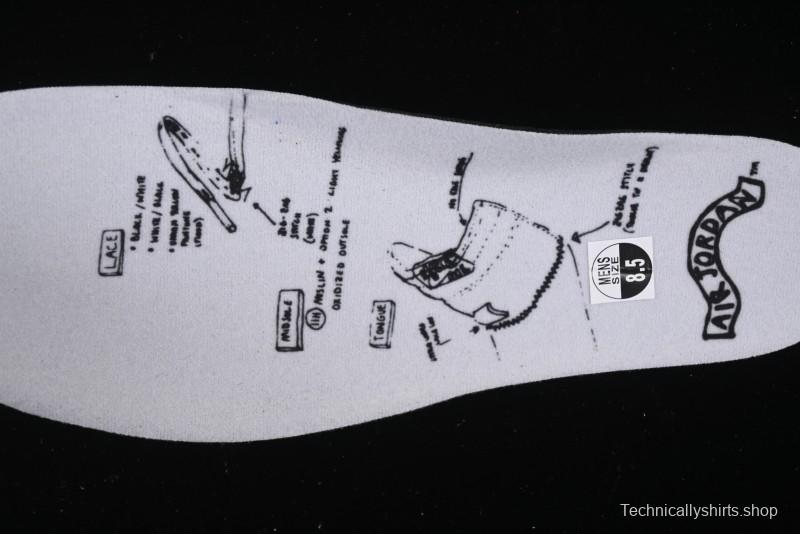 Nike Air Jordan 1 High OG AJ1 Fragment Design Collaboration High-Top Basketball Shoes - DZ5485-041